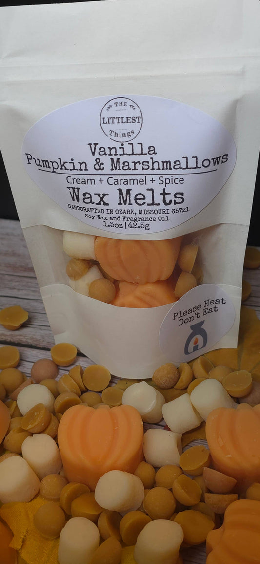 Vanilla Pumpkin Marshmallow 1.5 Ounce Bag Fall Wax Melt