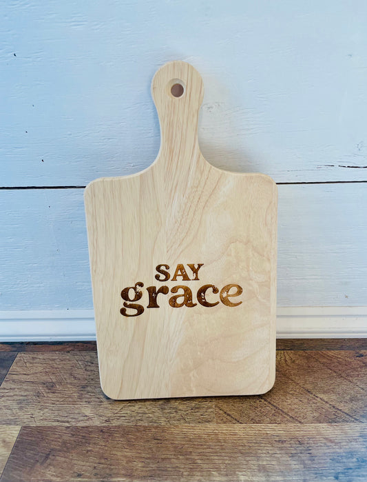 Say Grace Cutting Board