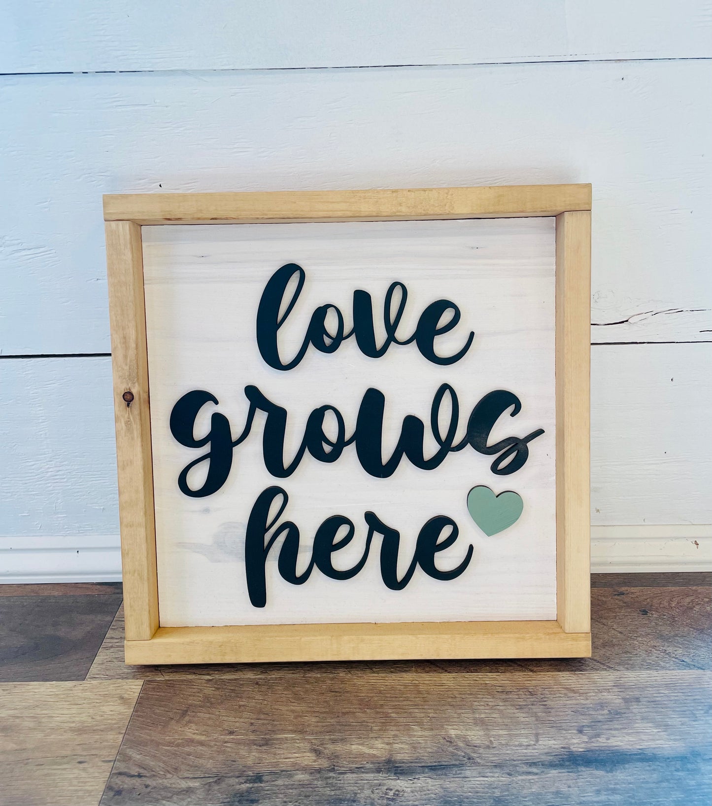 Love Grows Here Sign