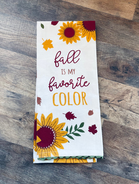 Fall is My Favorite Color Kitchen Towel