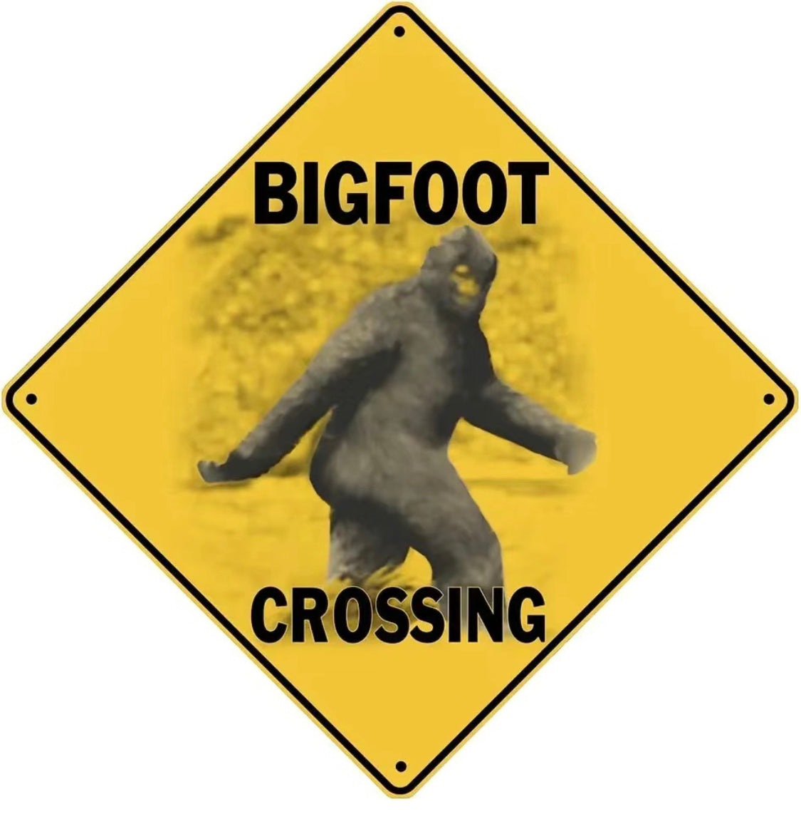 Bigfoot Crossing Sign