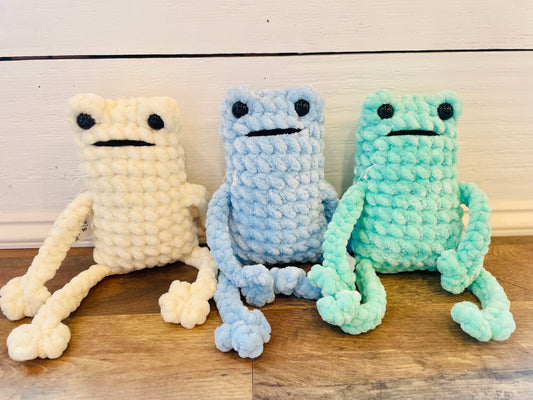 Crochet Large Leggy Frog Plush